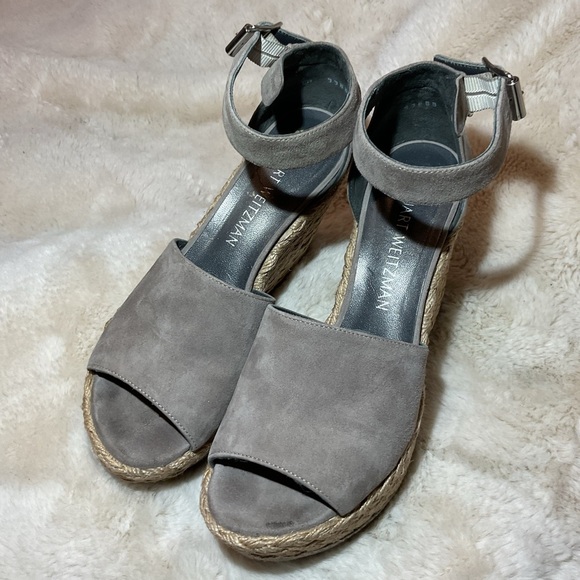 Stuart Weitzman Sohojute Platform Wedge Sandals - Picture 2 of 8